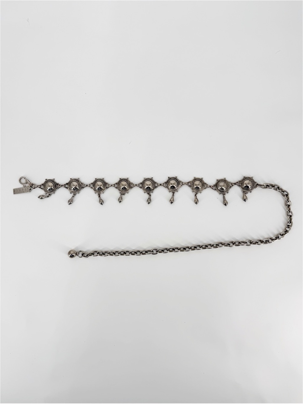 Vintage Metal Chain Boho Dangle Belt Medallion New York Studio - Picture 5 of 11
